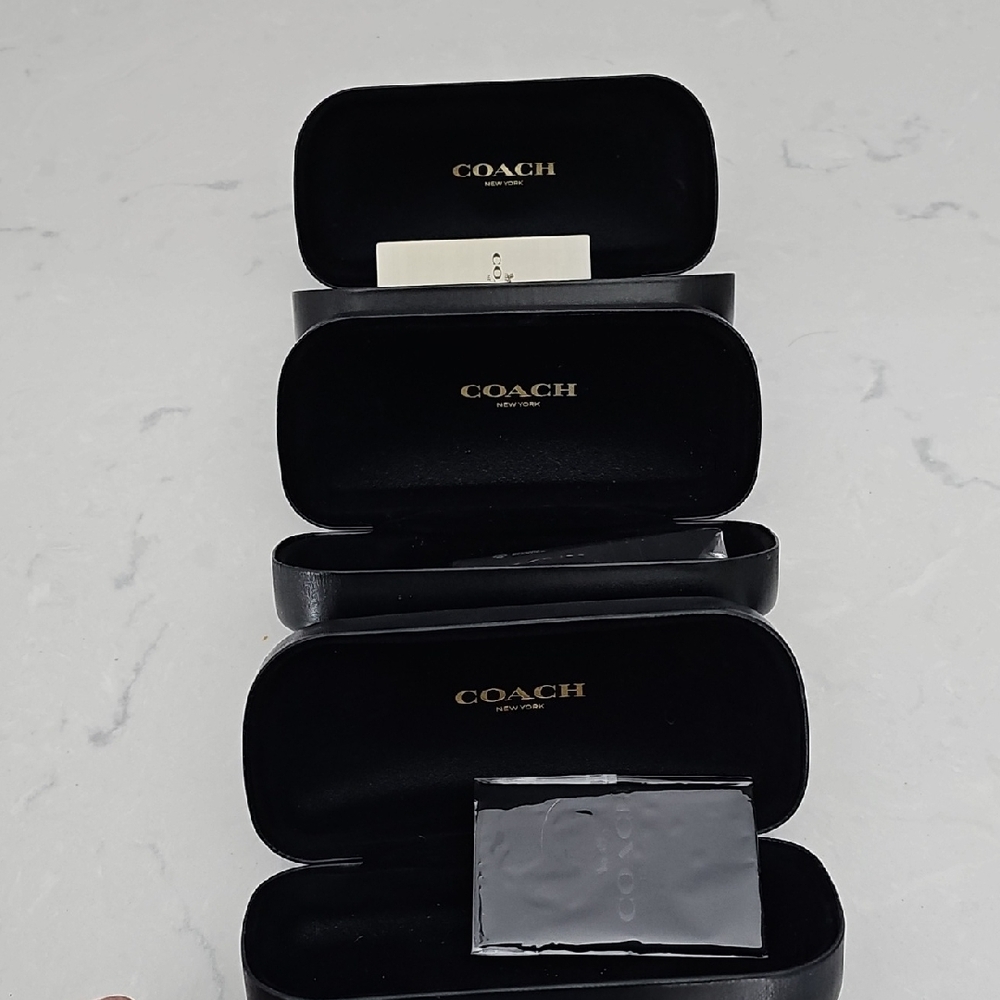 Coach Black Eyewear Case Set